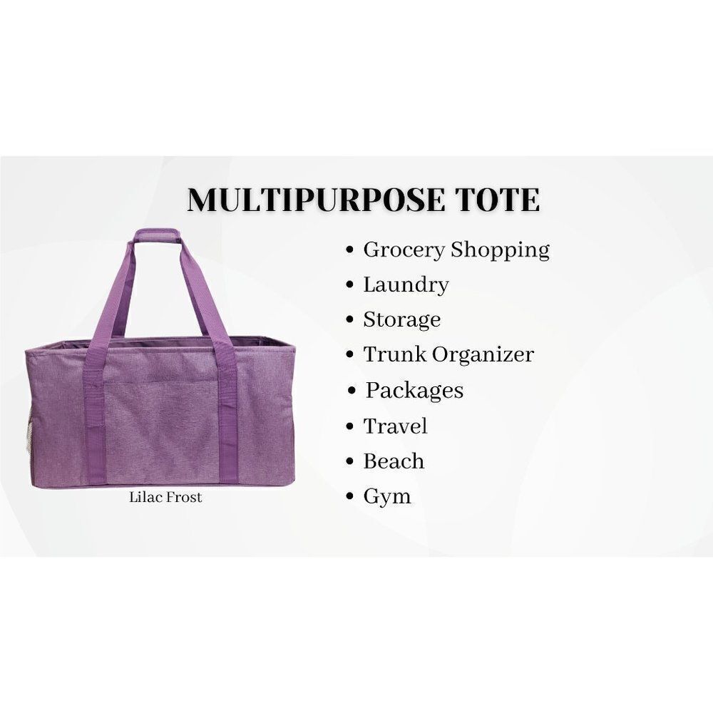 "STRAIGHT OUTTA GROCERIES" Multipurpose Tote - Picture 6 of 13